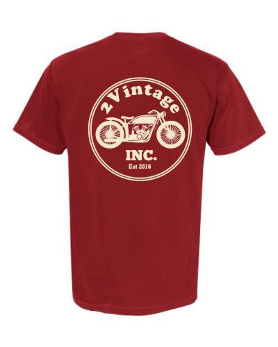 Heavyweight Short Sleeve T-shirt - Red - A