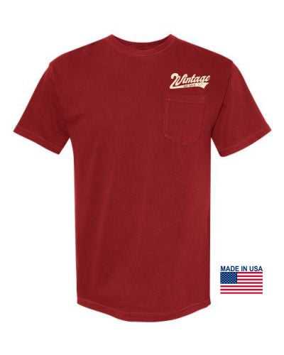 Heavyweight Short Sleeve T-shirt - Red - A