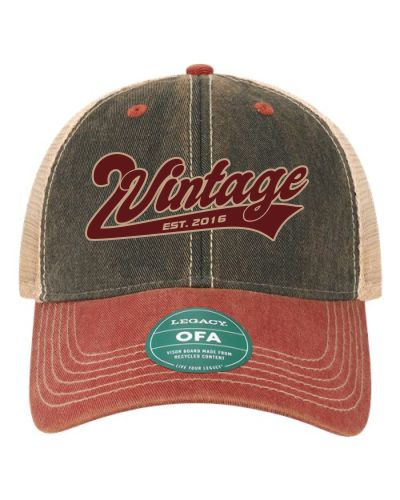 LIMITED EDITION 2vintage Tail Logo Cap - Khaki/Red